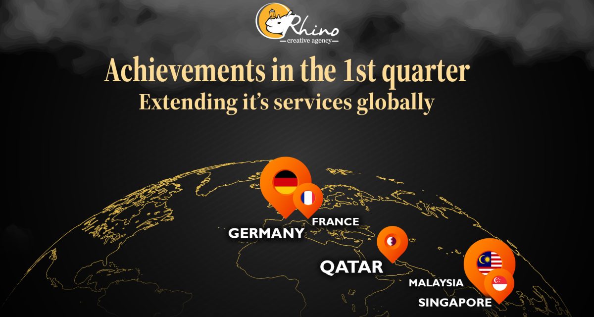 Rhino Creative Agency has shown a splendid growth of 600% in Q1, 2022 compared to Q1 in 2021